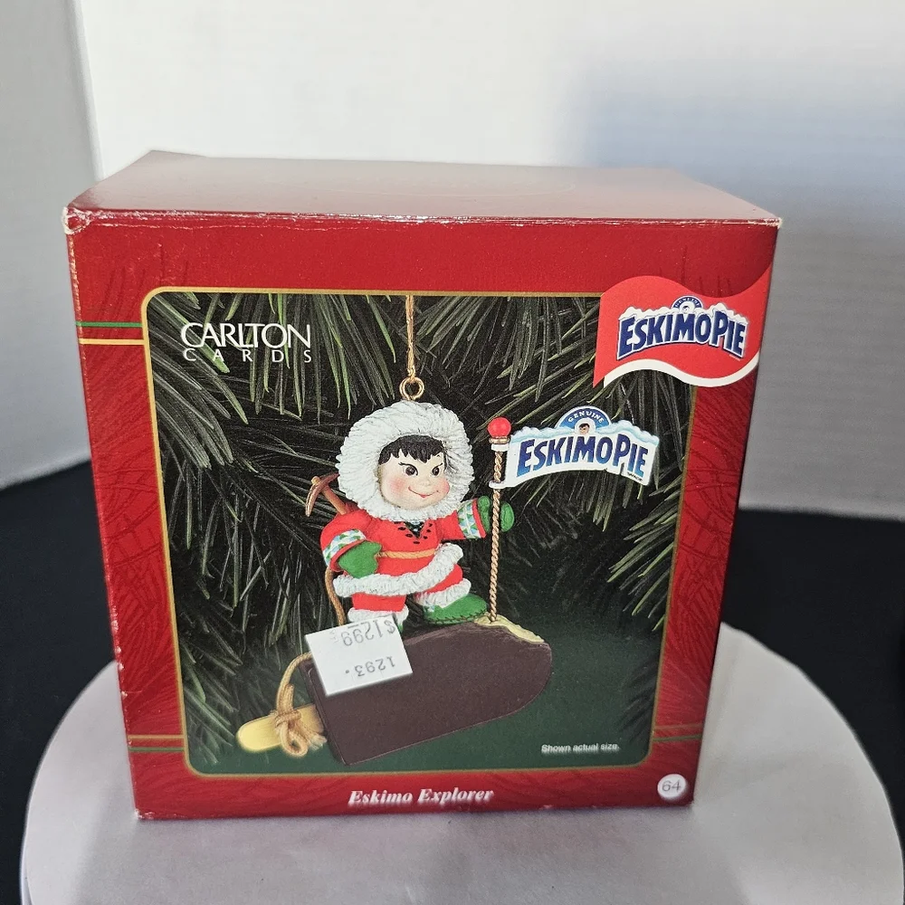 Carlton Cards Christmas Ornament Heirloom Collection Eskimo Explorer Eskimo Pie